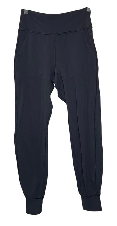 Lululemon Pants - Lululemon Black Jogger Leggings Pockets Cuffed Ankle Size 4